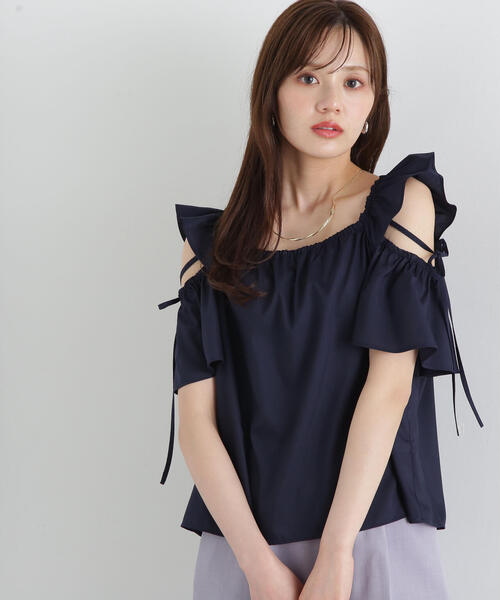 PROPORTION BODY DRESSING（プロポーションボディドレッシング）の「フリルリボンブラウス / 1215110509（シャツ/ブラウス・レディース・ホワイト/ネイビー/カーキ・FREE）」の17枚目の写真