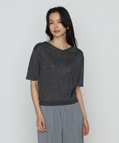 K.Tキヨコタカセ　カシミヤ100% ニット　セーター　プルオーバー　グレー　M K.T キヨコ タカセ（K.T KIYOKO TAKASE）｜トップス｜ニット一覧