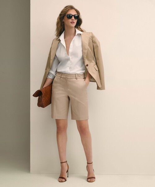 BROOKS BROTHERS(ブルックスブラザーズ)の「ストレッチコットンツイル バミューダショーツ(その他パンツ・レディース・ベージュ・0/2/4/6/8)」の3枚目の写真