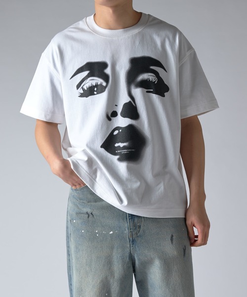 Tシャツ・カットソー OJOS x NOITOW SHU : 25SS / Portrait T-shirt (White) OJOS | Preview OJOS x NOITOW SHU Portrait T-shirt - White