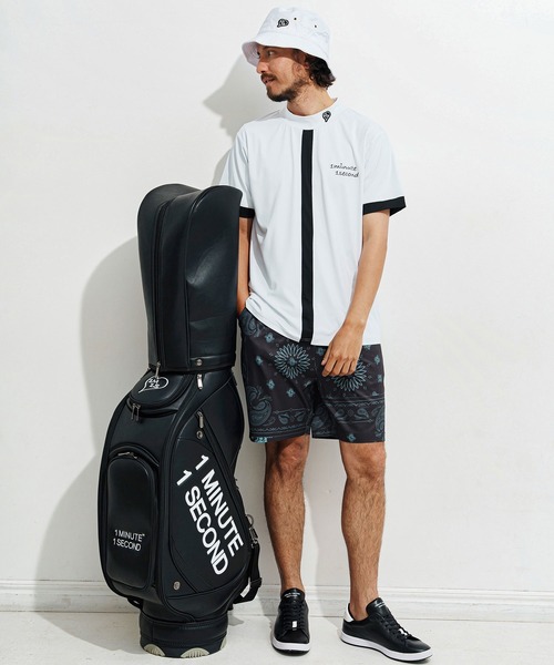 1minute 1second（ワンミニットワンセカンド）の「mp13515-bandana pattern shorts ショートパンツ（その他パンツ・メンズ・ブラック×ホワイト/ホワイト×ブラック/ブラック×ブルー・S/M/L/XL）」の8枚目の写真