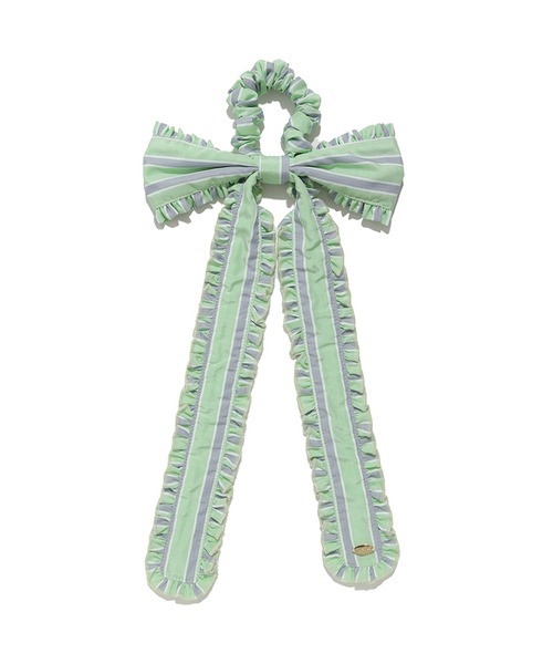 LILY BROWN（リリーブラウン）の「ロングリボンシュシュ（シュシュ・レディース・ホワイト/ブラック/グリーン/ブルー・FREE）」の4枚目の写真