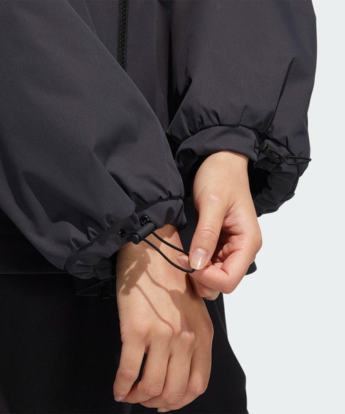 adidas（アディダス）の「ブルゾン（ブルゾン・レディース・ブラック×ホワイト・SMALL）」の4枚目の写真