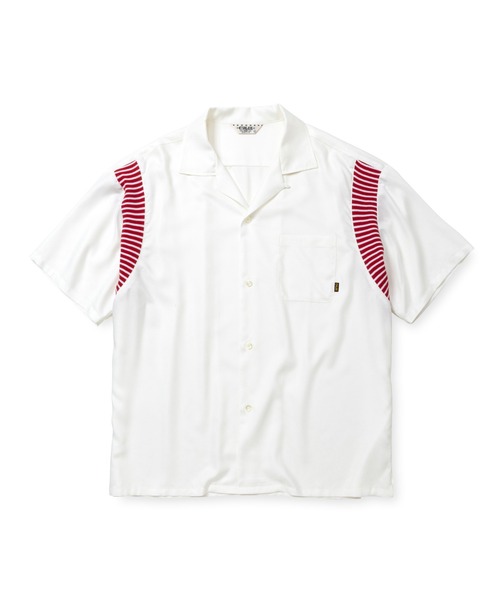 CALEE(キャリー)の「VINTAGE TYPE RIB BOWLING SH(シャツ/ブラウス・メンズ・ライトイエロー/ブラック/ホワイト・MEDIUM/LARGE/X-LARGE)」の2枚目の写真