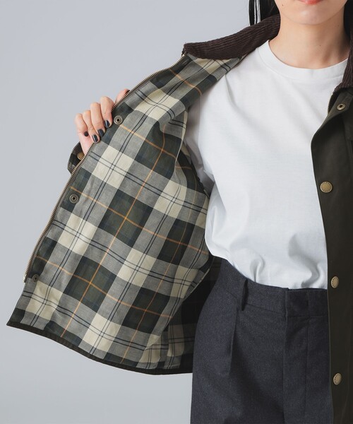 Barbour(バブアー)の「【別注】Barbour / TRANSPORT ジャケット(ブルゾン・レディース・ブラック/オリーブ・36/38)」の7枚目の写真