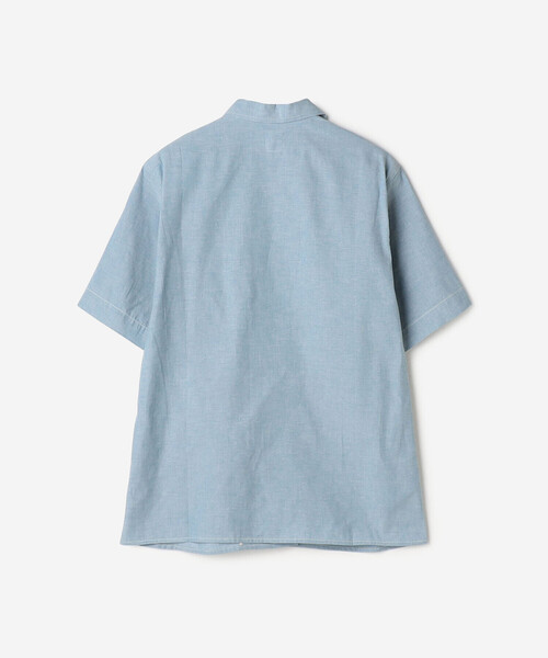 ANATOMICA | シャンブレー オープンカラー半袖シャツ WOMEN