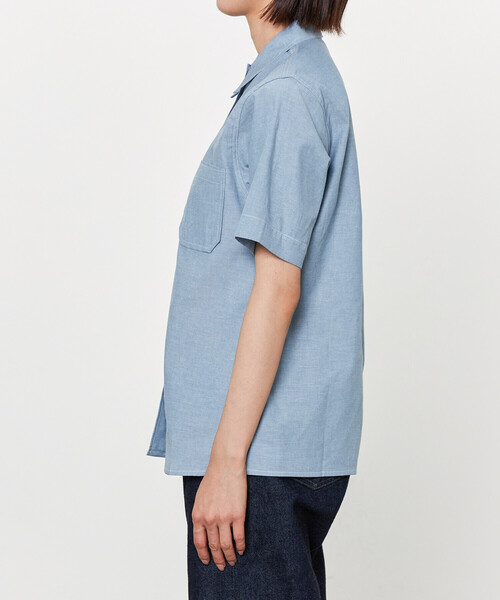 ANATOMICA（アナトミカ）の「ANATOMICA | シャンブレー オープンカラー半袖シャツ WOMEN（シャツ/ブラウス・レディース・サックスブルー・ONE）」の7枚目の写真