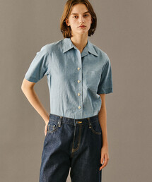 ANATOMICA | ANATOMICA | シャンブレー オープンカラー半袖シャツ WOMEN(シャツ/ブラウス)