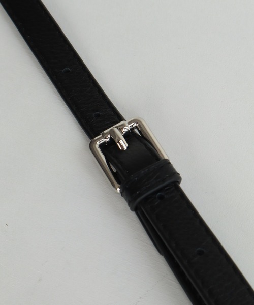 ADAM PATEK(アダムパテック)の「【ADAMPATEK/アダムパテック】new shrink lether drawstring minibag/牛革レザー 巾着ミニバッグ(ショルダーバッグ・メンズ・ブラック・FREE)」の7枚目の写真