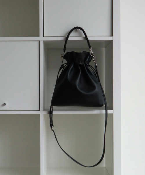 ADAMPATEK/アダムパテック】new shrink lether drawstring