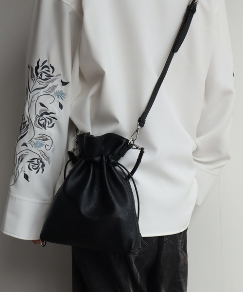 ADAMPATEK/アダムパテック】new shrink lether drawstring