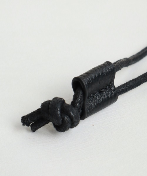 ADAM PATEK(アダムパテック)の「【ADAMPATEK/アダムパテック】new shrink lether drawstring minibag/牛革レザー 巾着ミニバッグ(ショルダーバッグ・メンズ・ブラック・FREE)」の3枚目の写真