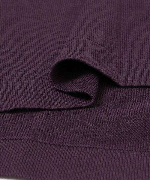 crepuscule（クレプスキュール）の「『別注』crepuscule×UR　Washi Knit Long-Sleeve T-shirts（ニット/セーター・メンズ・ダークブラウン/パープル/ブラック・1/2）」の7枚目の写真