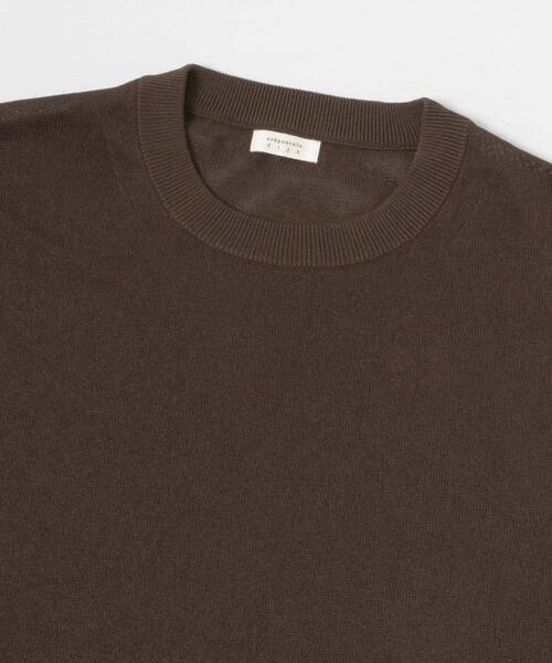 crepuscule（クレプスキュール）の「『別注』crepuscule×UR　Washi Knit Long-Sleeve T-shirts（ニット/セーター・メンズ・ダークブラウン/パープル/ブラック・1/2）」の11枚目の写真
