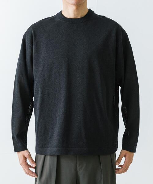 crepuscule（クレプスキュール）の「『別注』crepuscule×UR　Washi Knit Long-Sleeve T-shirts（ニット/セーター・メンズ・ダークブラウン/パープル/ブラック・1/2）」の12枚目の写真