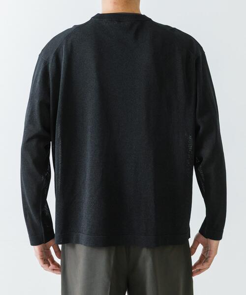 crepuscule（クレプスキュール）の「『別注』crepuscule×UR　Washi Knit Long-Sleeve T-shirts（ニット/セーター・メンズ・ダークブラウン/パープル/ブラック・1/2）」の14枚目の写真