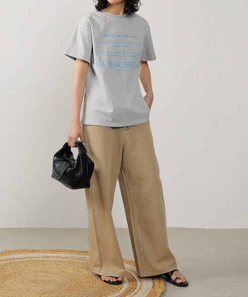 USAコットン 汗染み防止 ロゴプリントTシャツ 2WAY（Tシャツ