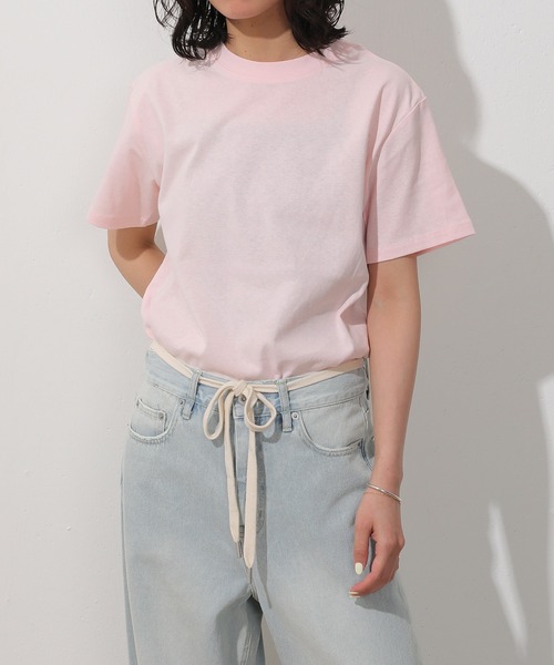 USAコットン 汗染み防止 ロゴプリントTシャツ 2WAY（Tシャツ