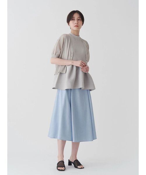ルネ2024♡ペプラムニット sakishimatokyo ニット セーター ノースリーブペプラムニット