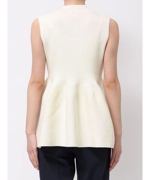 TONAL（トーナル）の「ハイネックペプラムニット（ニット/セーター・レディース・ブラック/ベビーピンク/オフホワイト/グレー・MEDIUM）」の9枚目の写真