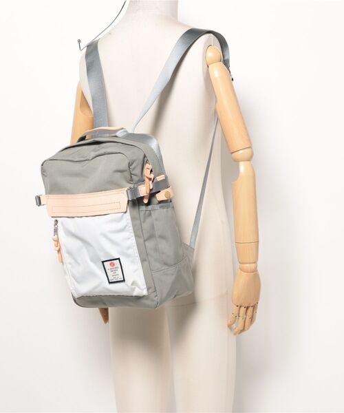 AS2OV(アッソブ)の「【AS2OV/アッソブ】 HIGHDENSITY SQUARE BACKPACK(バックパック/リュック・メンズ・グレー/ブラック/ネイビー・FREE)」の4枚目の写真