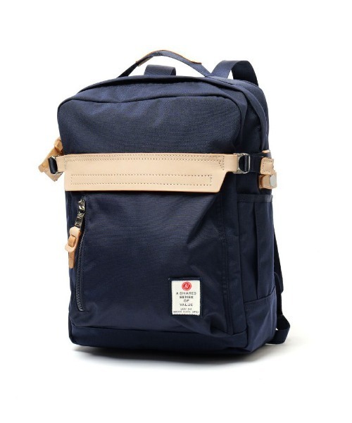AS2OV(アッソブ)の「【AS2OV/アッソブ】 HIGHDENSITY SQUARE BACKPACK(バックパック/リュック・メンズ・グレー/ブラック/ネイビー・FREE)」の3枚目の写真