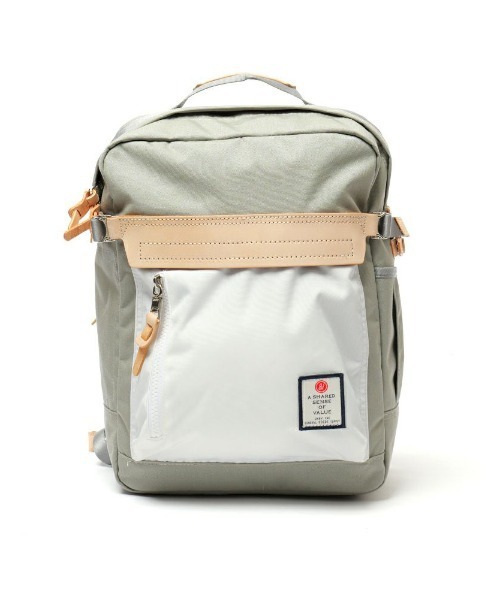AS2OV(アッソブ)の「【AS2OV/アッソブ】 HIGHDENSITY SQUARE BACKPACK(バックパック/リュック・メンズ・グレー/ブラック/ネイビー・FREE)」の5枚目の写真
