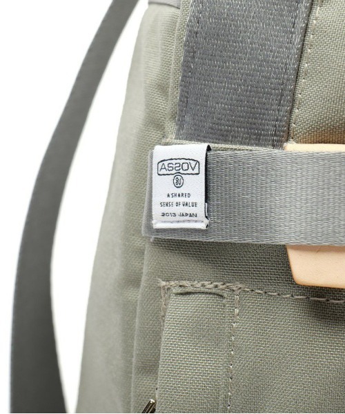 AS2OV(アッソブ)の「【AS2OV/アッソブ】 HIGHDENSITY SQUARE BACKPACK(バックパック/リュック・メンズ・グレー/ブラック/ネイビー・FREE)」の12枚目の写真