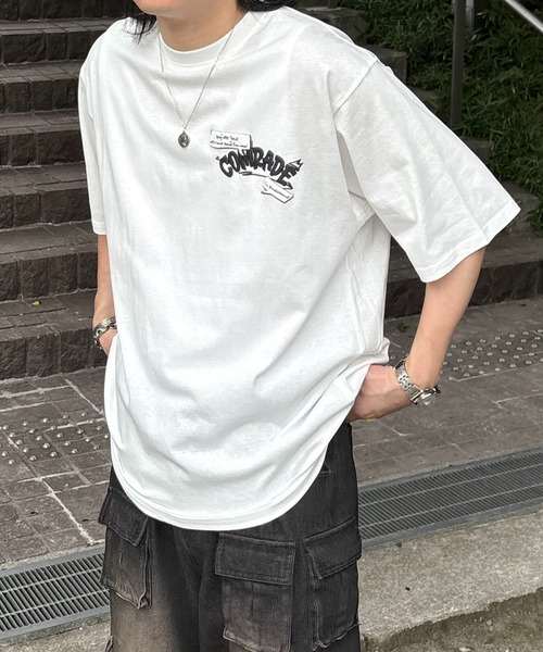 ILL'S(イルズ)の「ビッグシルエット ゴーストルミナス発泡バックプリント半袖Tシャツ カットソー メンズ レディース(Tシャツ/カットソー・メンズ・ホワイト/ホワイト系その他/グリーン系2/ピンク/ホワイト系その他2/ブラック系その他/ミント/ピンク系その他2/ブラック/ブラック系その他2・M/L)」の16枚目の写真