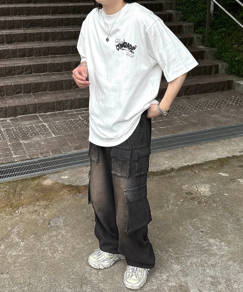 ILL'S(イルズ)の「ビッグシルエット ゴーストルミナス発泡バックプリント半袖Tシャツ カットソー メンズ レディース(Tシャツ/カットソー・メンズ・ホワイト/ホワイト系その他/グリーン系2/ピンク/ホワイト系その他2/ブラック系その他/ミント/ピンク系その他2/ブラック/ブラック系その他2・M/L)」の21枚目の写真