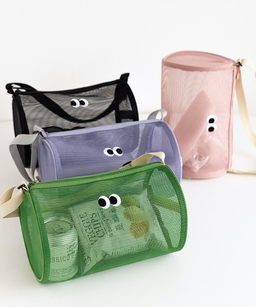 TONE SELECT GOODS（トーンセレクトグッズ）の「LESRIRE/メッシュポーチ・バッグ L9173（ハンドバッグ・レディース・ブラック/グリーン/ピンク/パープル・FREE）」の5枚目の写真