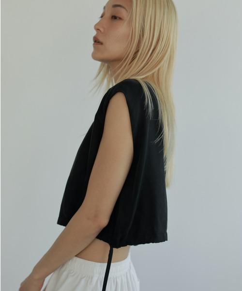 anuke アンヌーク 新品未使用 セール】Sleeveless Drawstring Tops（シャツ/ブラウス）｜anuke
