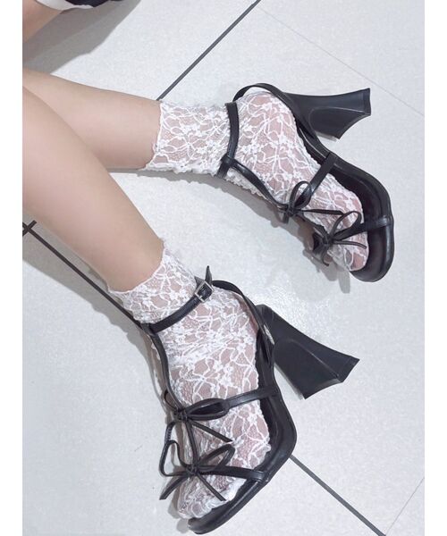 EATME(イートミー)の「リボンサンダル(サンダル・レディース・アイボリー/ブラック・M/L/S)」の10枚目の写真