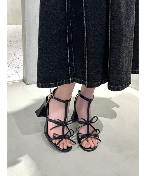 EATME(イートミー)の「リボンサンダル(サンダル・レディース・アイボリー/ブラック・M/L/S)」の16枚目の写真