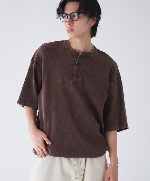 Taiga Takahashi(タイガタカハシ) LOT．605 HENRY NECK SHIRT