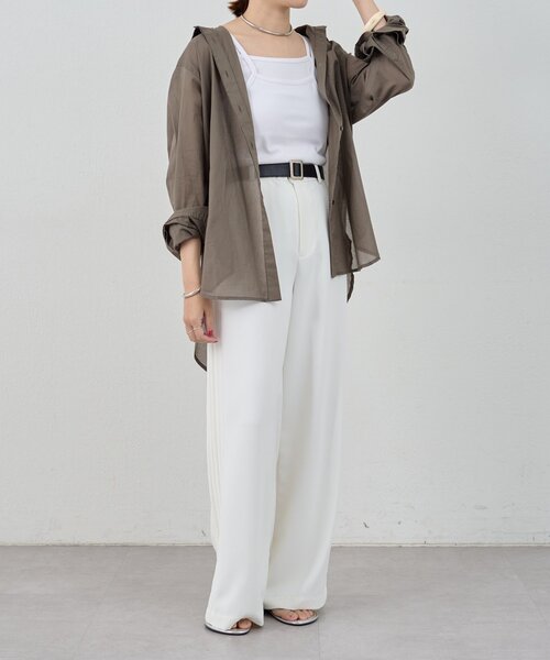 SHENERY（シーナリー）の「《みんなの欲しいが詰まった》サイドラインパンツ（その他パンツ・レディース・オフホワイト/ネイビー・40/38/36）」の10枚目の写真