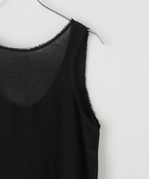 plage RIAM LINENメッシュTANK ワンピース　38サイズ RIAM LINENメッシュTANK ワンピース（ワンピース）｜Plage