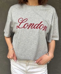 綿混ロゴプリントTシャツ カットソー