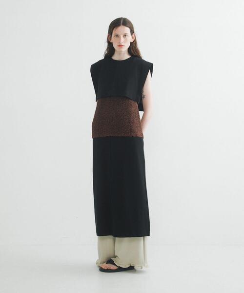 LAATO（ラート）の「layered one piece（ワンピース・レディース・オフホワイト/ブラック/ブルー系その他・FREE）」の12枚目の写真