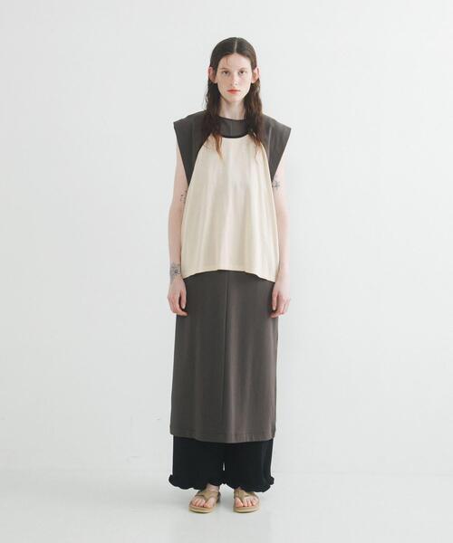 LAATO（ラート）の「layered one piece（ワンピース・レディース・オフホワイト/ブラック/ブルー系その他・FREE）」の20枚目の写真