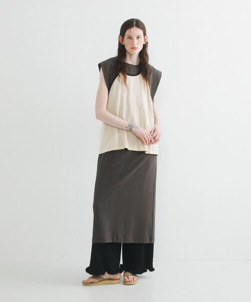 LAATO（ラート）の「layered one piece（ワンピース・レディース・オフホワイト/ブラック/ブルー系その他・FREE）」の21枚目の写真