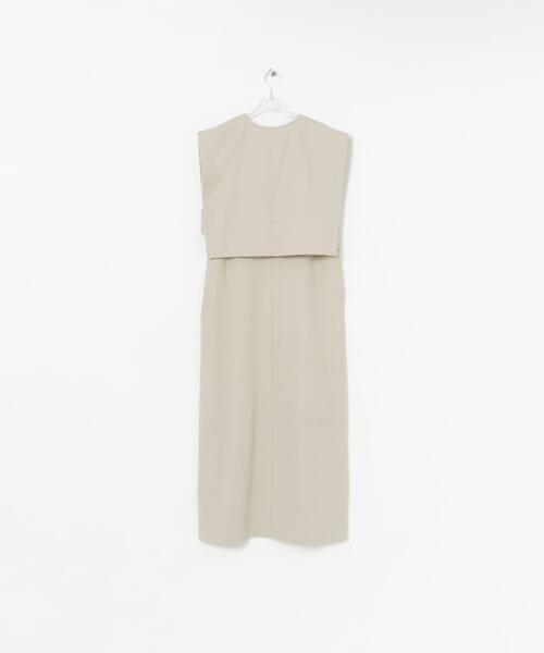 LAATO（ラート）の「layered one piece（ワンピース・レディース・オフホワイト/ブラック/ブルー系その他・FREE）」の6枚目の写真