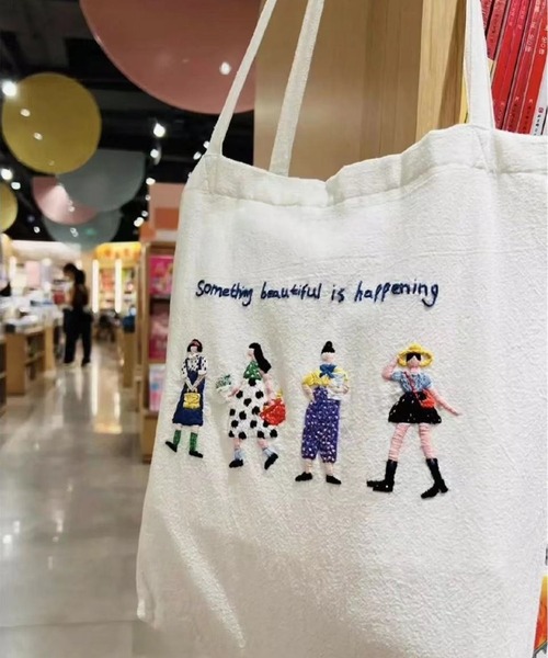 セール】Figures刺繍 ロゴ メッセージ トートバッグ（トートバッグ