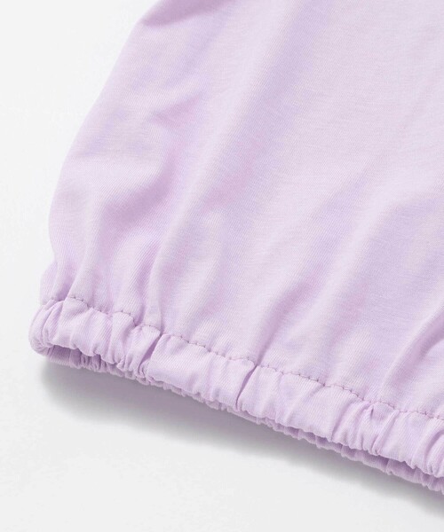 SLAP SLIP（スラップスリップ）の「【マイメロディ＆クロミ×SLAPSLIP】キャラクタープリント編み上げリボンスリーブTシャツ(90~130cm)（Tシャツ/カットソー・キッズ・パープル/オフホワイト/ピンク・110cm/130cm/120cm/90cm/100cm）」の18枚目の写真