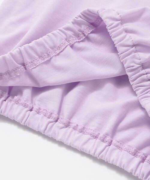 SLAP SLIP（スラップスリップ）の「【マイメロディ＆クロミ×SLAPSLIP】キャラクタープリント編み上げリボンスリーブTシャツ(90~130cm)（Tシャツ/カットソー・キッズ・パープル/オフホワイト/ピンク・110cm/130cm/120cm/90cm/100cm）」の17枚目の写真