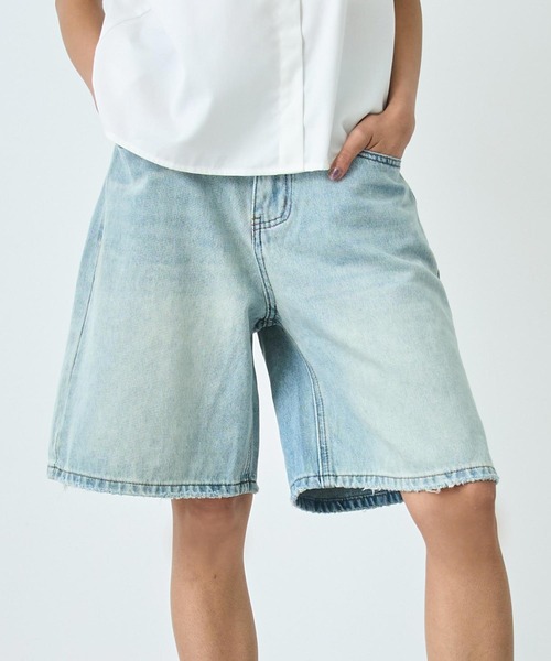 ANAP(アナップ)の「デニム ハーフパンツ(デニムパンツ・レディース・ブラック/ライトブルー・S/M)」の2枚目の写真