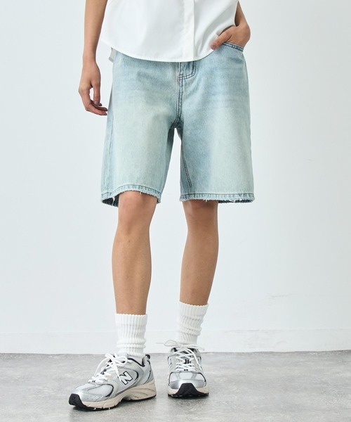 ANAP(アナップ)の「デニム ハーフパンツ(デニムパンツ・レディース・ブラック/ライトブルー・S/M)」の3枚目の写真