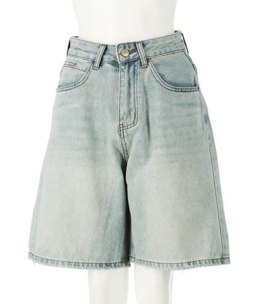 ANAP(アナップ)の「デニム ハーフパンツ(デニムパンツ・レディース・ブラック/ライトブルー・S/M)」の8枚目の写真