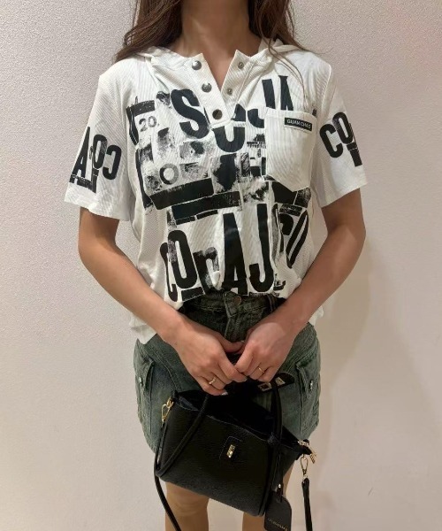 LETee(レティー)の「ロゴデザインフード付きトップス♪(Tシャツ/カットソー・レディース・ブラック/ホワイト・FREE)」の16枚目の写真