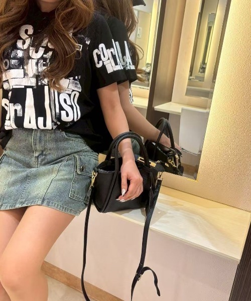 LETee(レティー)の「ロゴデザインフード付きトップス♪(Tシャツ/カットソー・レディース・ブラック/ホワイト・FREE)」の9枚目の写真